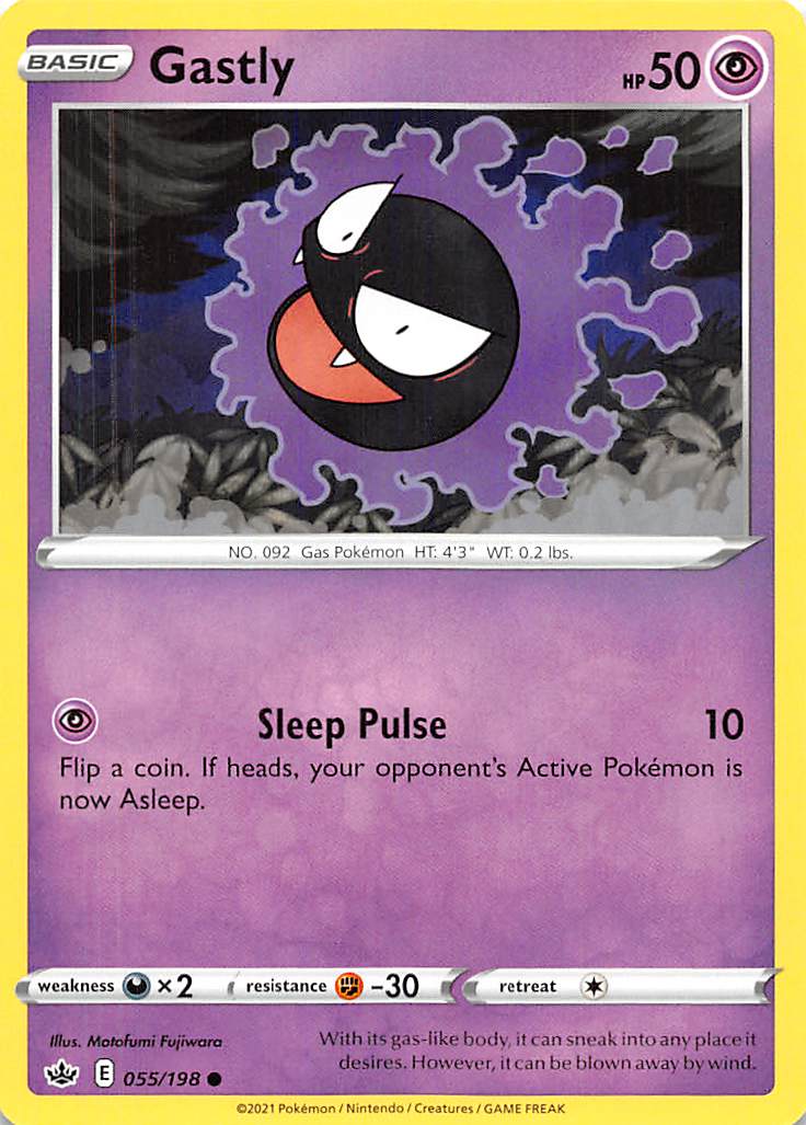 Gastly (055/198) [Sword & Shield: Chilling Reign] | Galactic Gamez