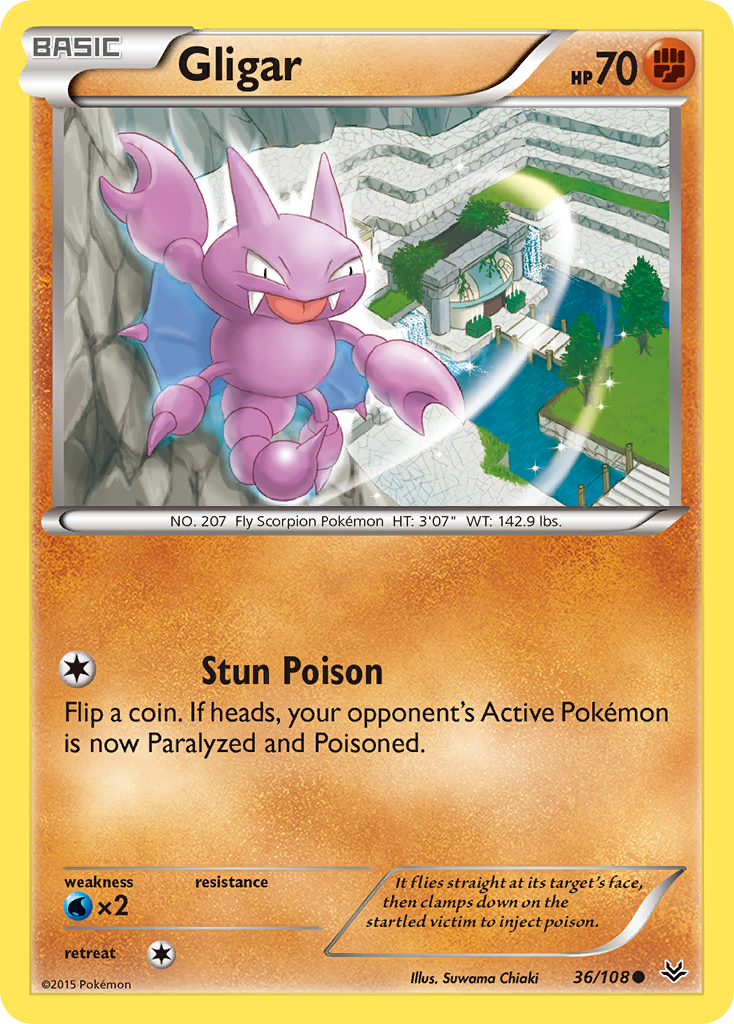 Gligar (36/108) [XY: Roaring Skies] | Galactic Gamez