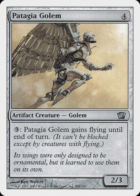 Patagia Golem [Eighth Edition] | Galactic Gamez