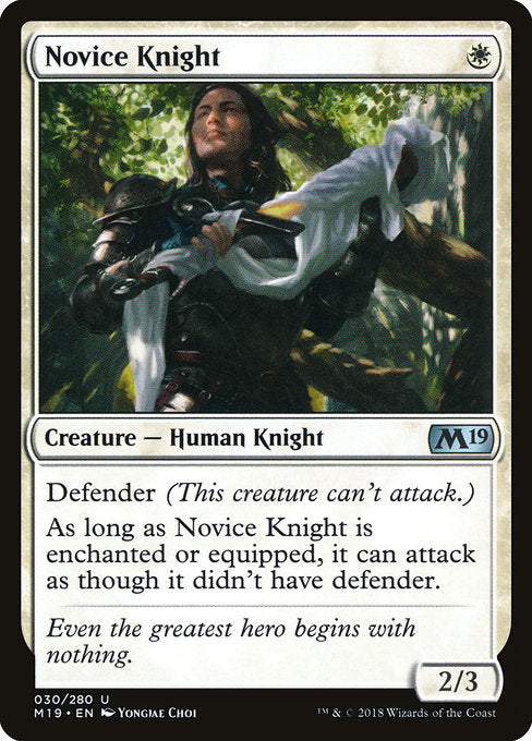 Novice Knight [Core Set 2019] | Galactic Gamez
