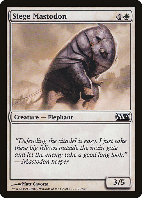 Siege Mastodon [Magic 2010] | Galactic Gamez