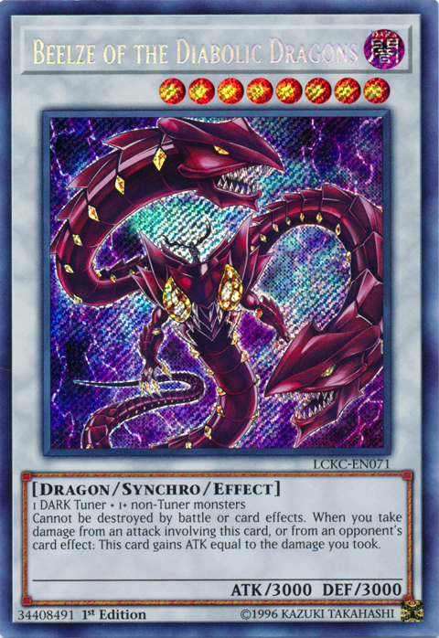Beelze of the Diabolic Dragons [LCKC-EN071] Secret Rare | Galactic Gamez