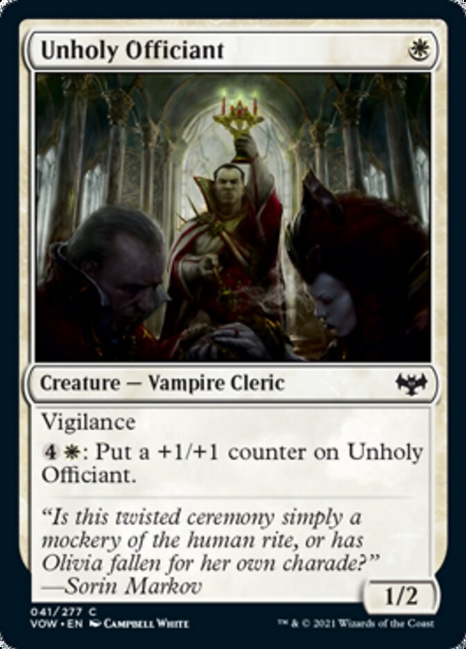 Unholy Officiant [Innistrad: Crimson Vow] | Galactic Gamez