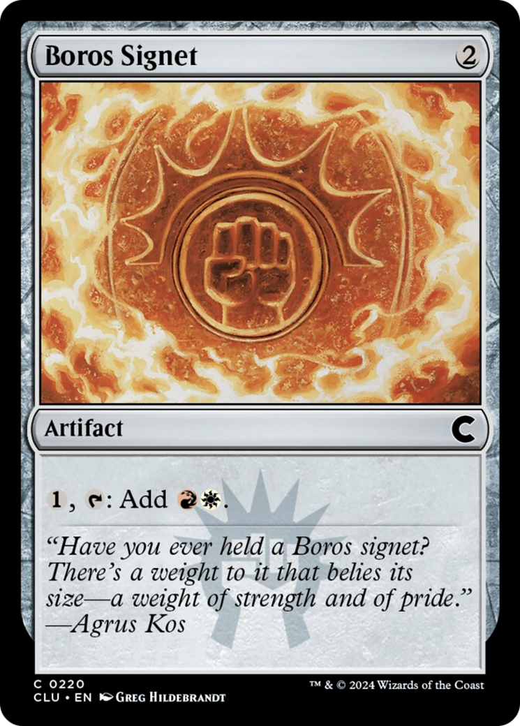 Boros Signet [Ravnica: Clue Edition] | Galactic Gamez