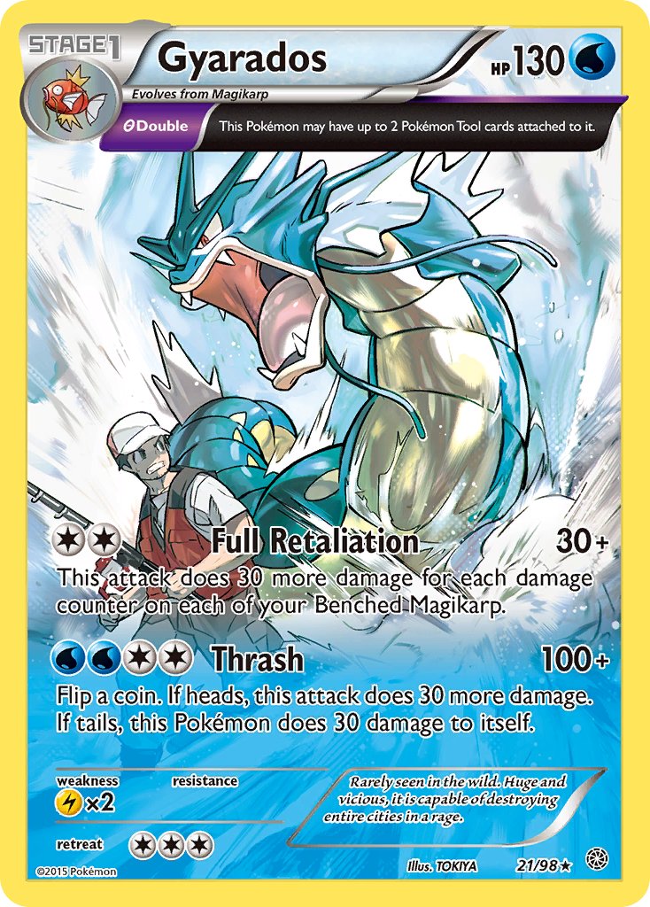 Gyarados (21/98) (Theme Deck Exclusive) [XY: Ancient Origins] | Galactic Gamez