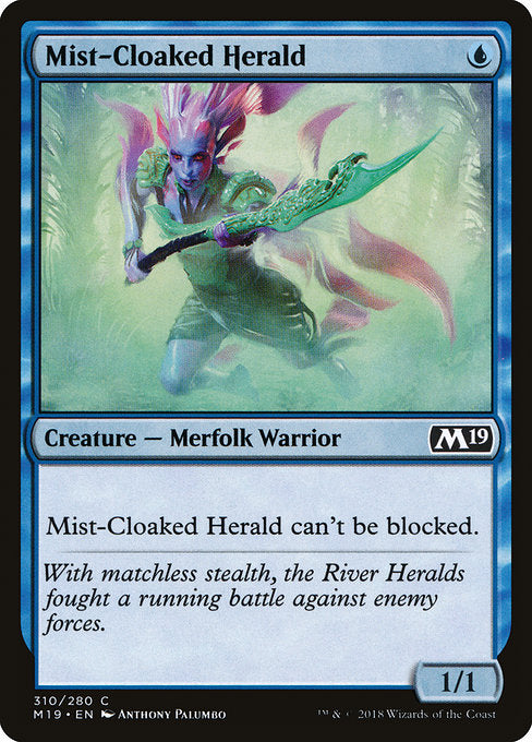 Mist-Cloaked Herald [Core Set 2019] | Galactic Gamez