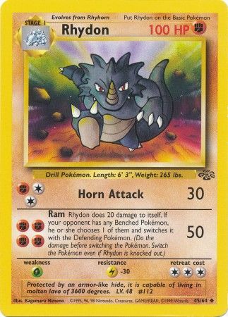 Rhydon (45/64) [Jungle Unlimited] | Galactic Gamez