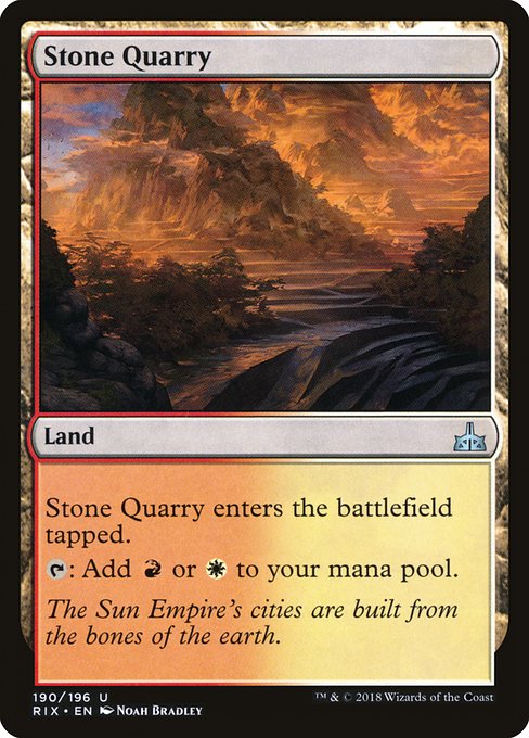 Stone Quarry [Rivals of Ixalan] | Galactic Gamez