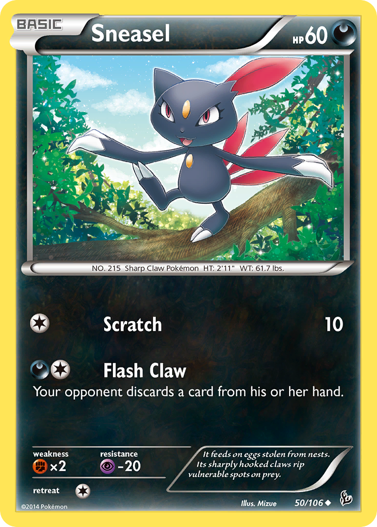 Sneasel (50/106) [XY: Flashfire] | Galactic Gamez