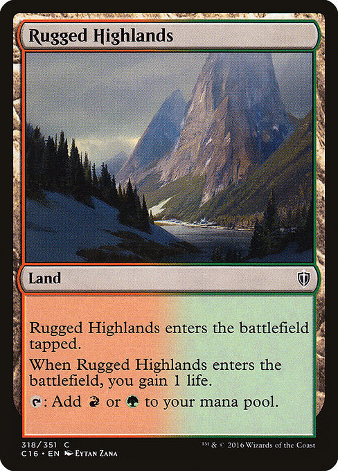 Rugged Highlands [Commander 2016] | Galactic Gamez