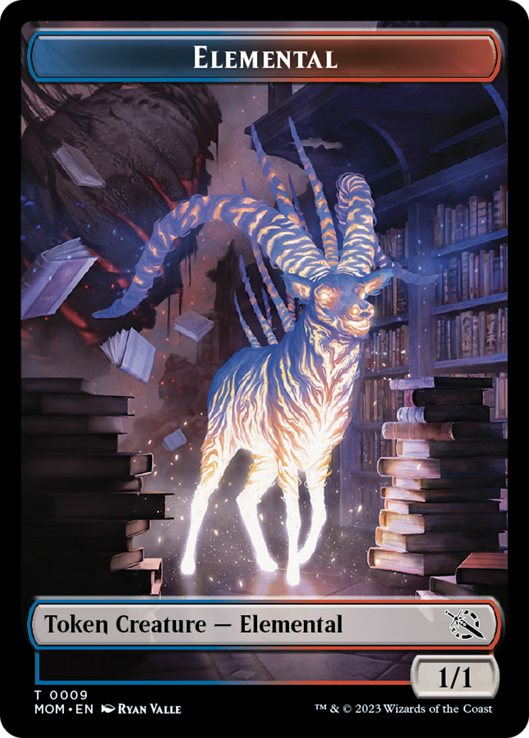 Elemental (22) // Elemental (9) Double-Sided Token [March of the Machine Commander Tokens] | Galactic Gamez