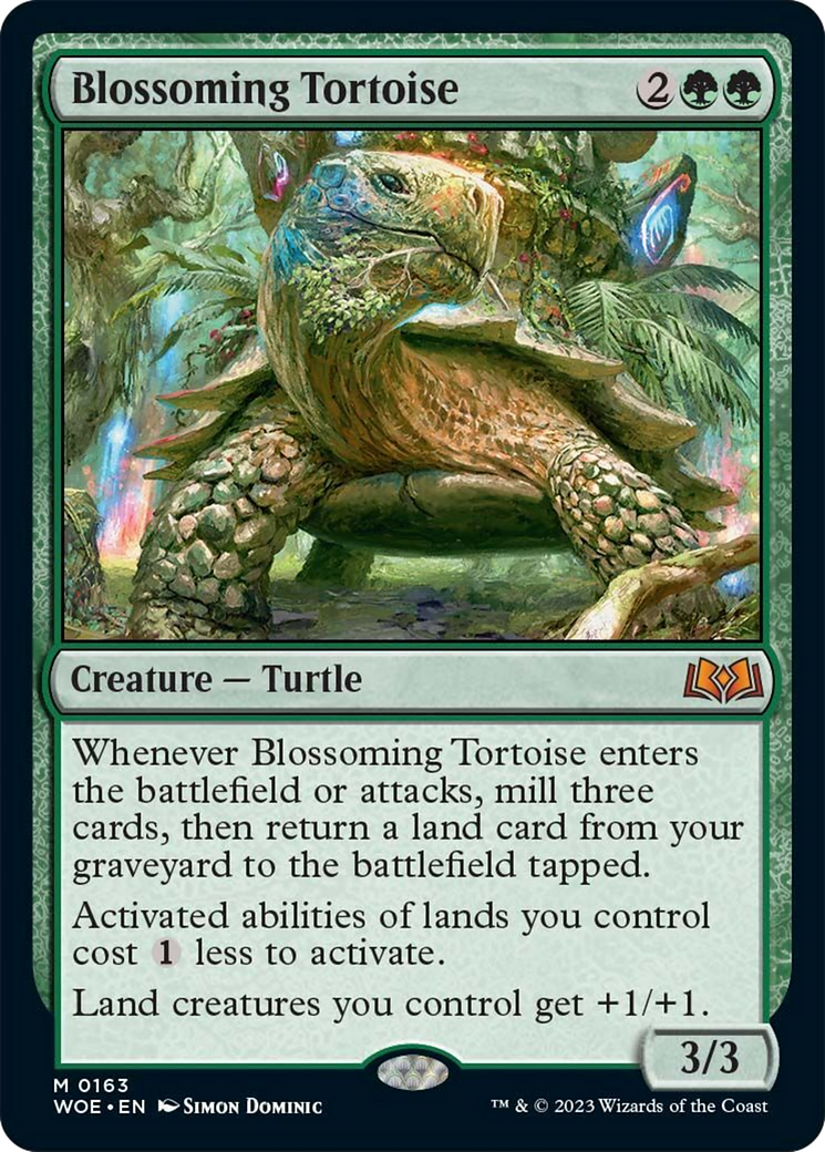 Blossoming Tortoise [Wilds of Eldraine] | Galactic Gamez