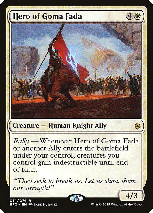 Hero of Goma Fada [Battle for Zendikar] | Galactic Gamez