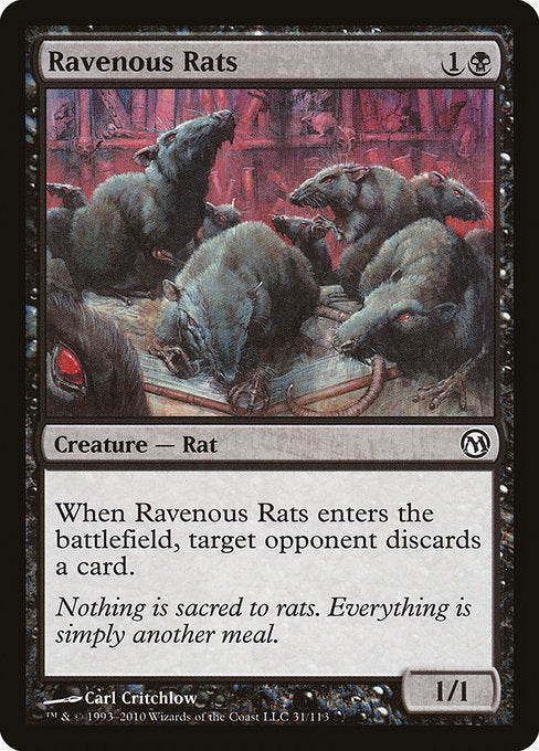 Ravenous Rats [Duels of the Planeswalkers] | Galactic Gamez