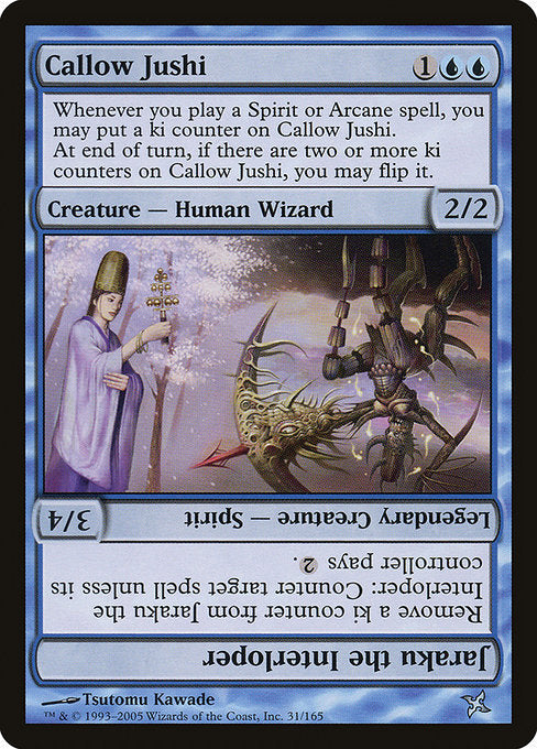 Callow Jushi // Jaraku the Interloper [Betrayers of Kamigawa] | Galactic Gamez