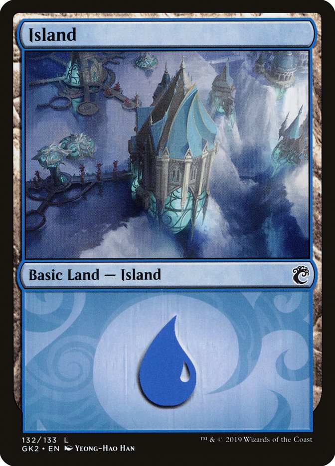 Island (132) [Ravnica Allegiance Guild Kit] | Galactic Gamez