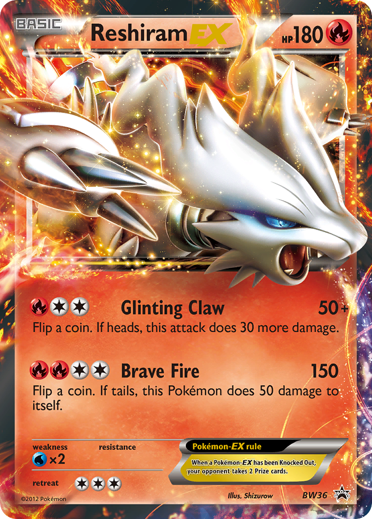 Reshiram EX (BW36) [Black & White: Black Star Promos] | Galactic Gamez