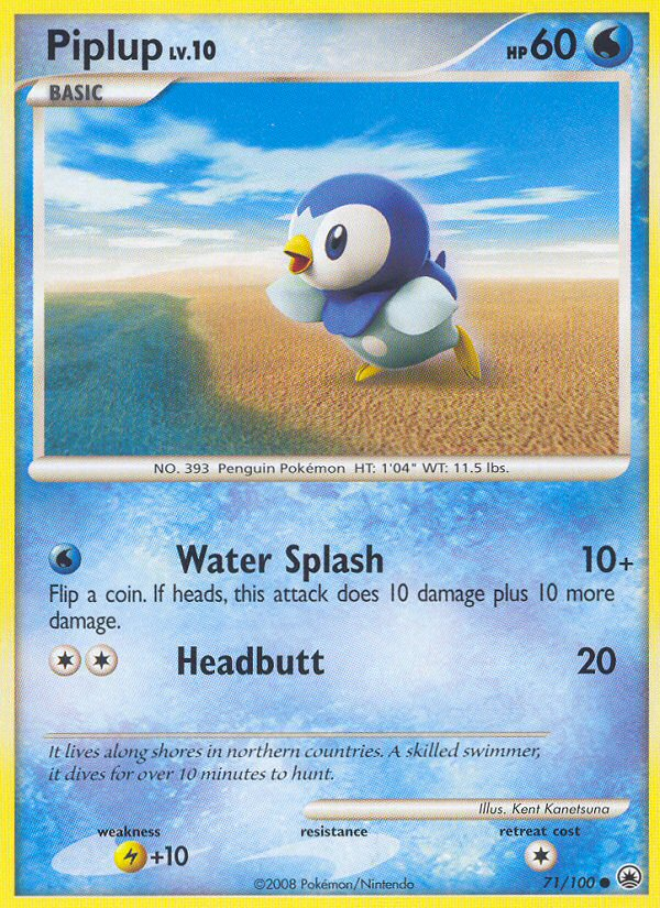 Piplup (71/100) [Diamond & Pearl: Majestic Dawn] | Galactic Gamez