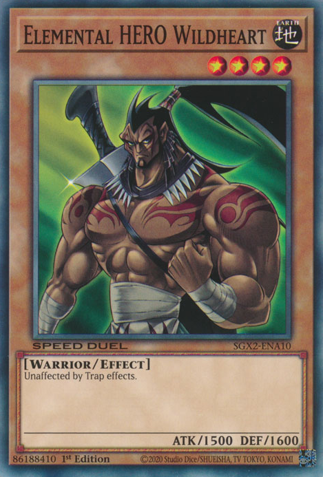Elemental HERO Wildheart [SGX2-ENA10] Common | Galactic Gamez
