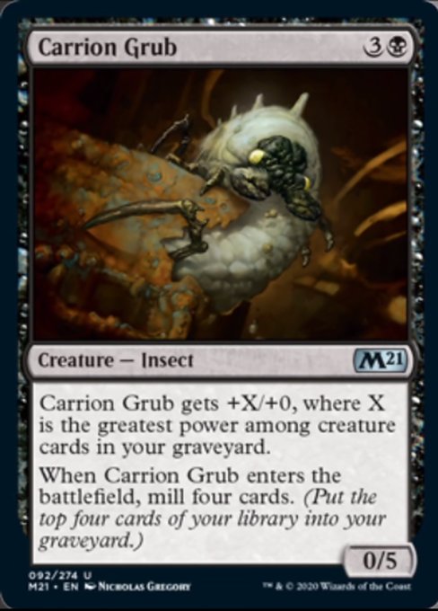 Carrion Grub [Core Set 2021] | Galactic Gamez