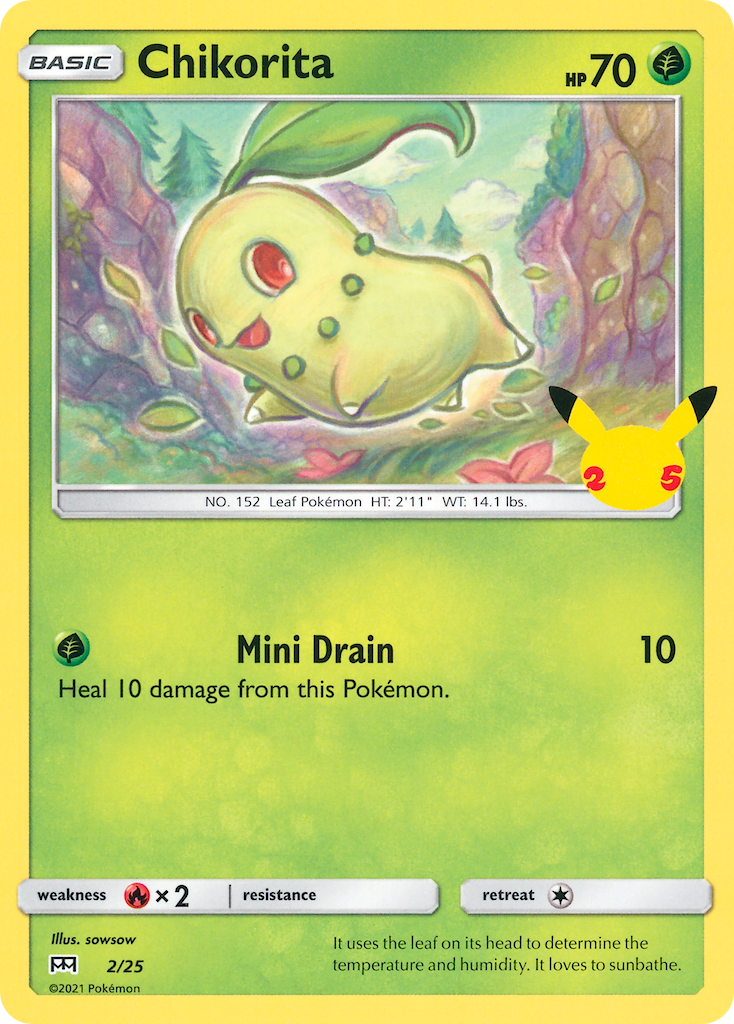 Chikorita (2/25) [McDonald's 25th Anniversary] | Galactic Gamez