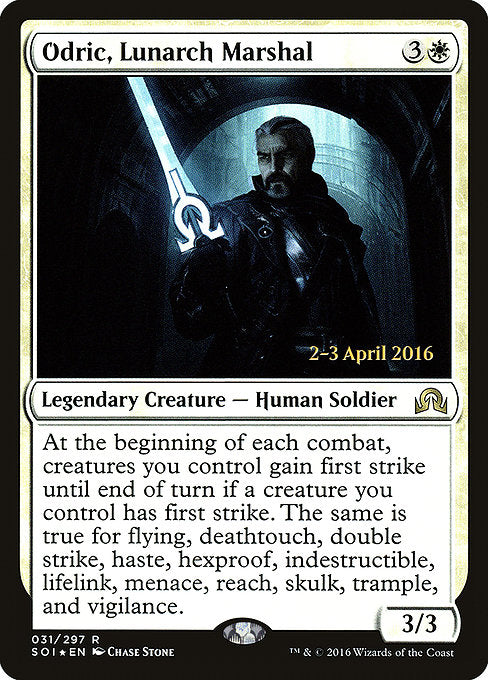 Odric, Lunarch Marshal [Shadows over Innistrad Promos] | Galactic Gamez