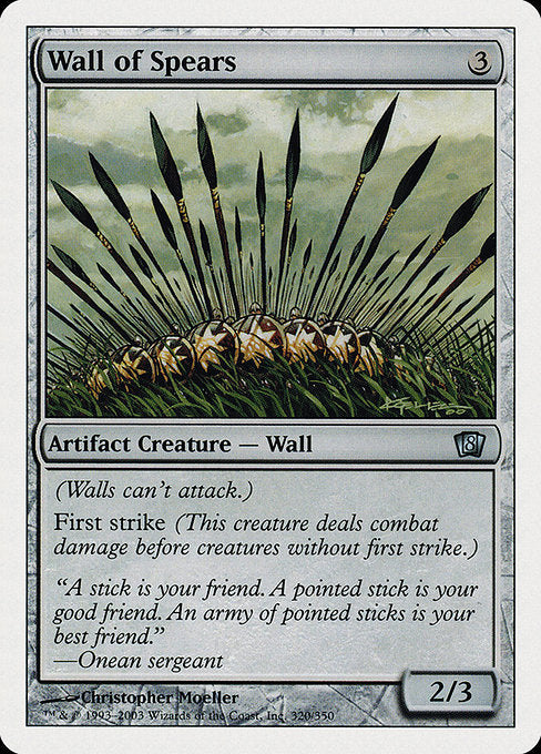 Wall of Spears [Eighth Edition] | Galactic Gamez