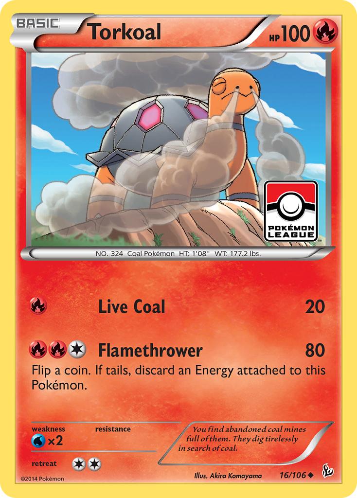 Torkoal (16/106) [XY: Flashfire] | Galactic Gamez