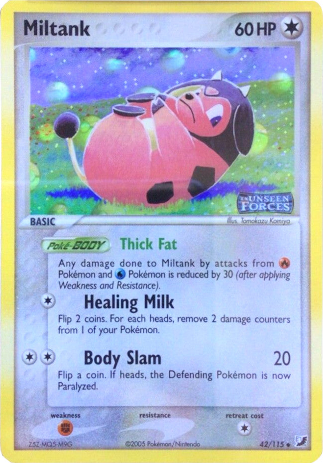 Miltank (42/115) (Stamped) [EX: Unseen Forces] | Galactic Gamez