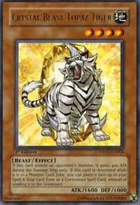 Crystal Beast Topaz Tiger [DP07-EN004] Rare | Galactic Gamez