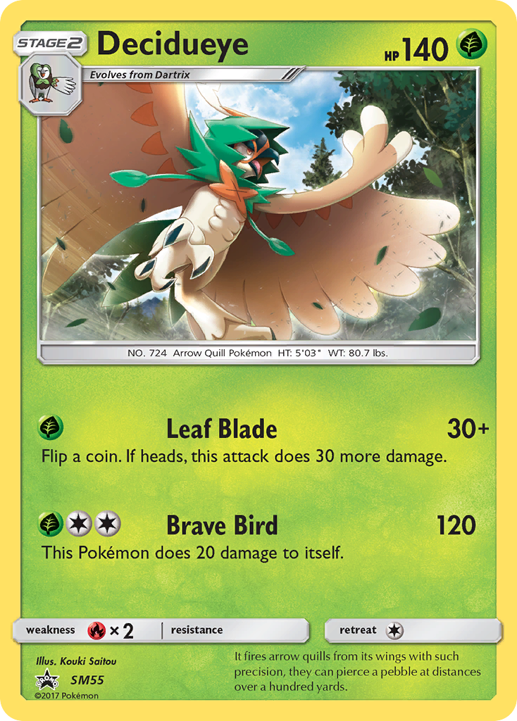 Decidueye (SM55) [Sun & Moon: Black Star Promos] | Galactic Gamez