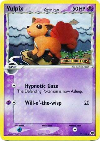 Vulpix (70/101) (Delta Species) (Stamped) [EX: Dragon Frontiers] | Galactic Gamez