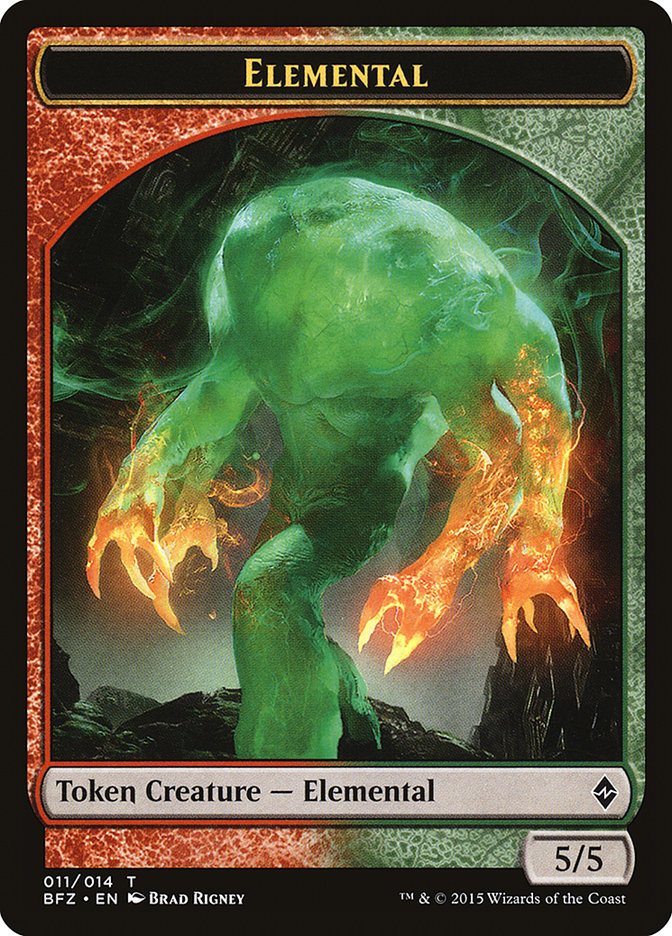 Elemental (011/014) [Battle for Zendikar Tokens] | Galactic Gamez