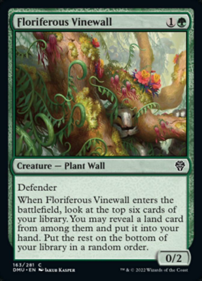 Floriferous Vinewall [Dominaria United] | Galactic Gamez