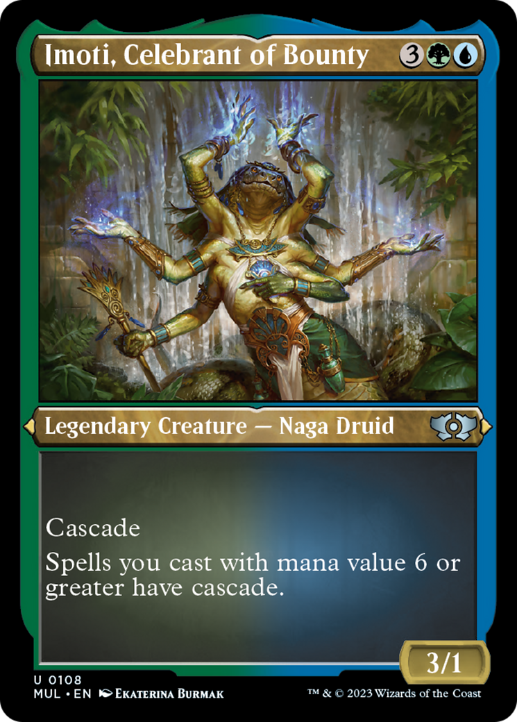 Imoti, Celebrant of Bounty (Foil Etched) [Multiverse Legends] | Galactic Gamez