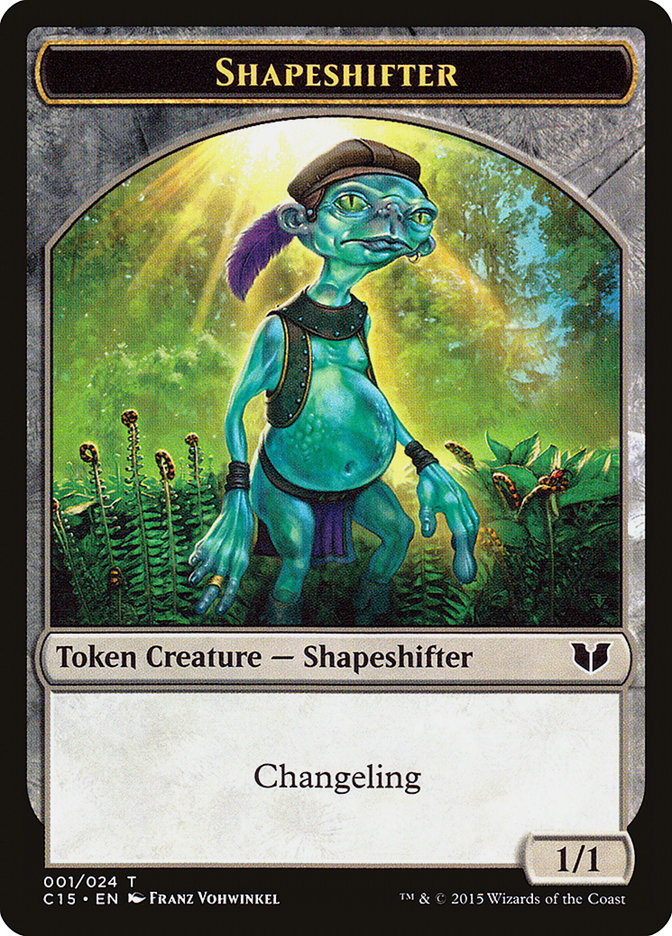 Shapeshifter // Shapeshifter Double-Sided Token [Commander 2015 Tokens] | Galactic Gamez