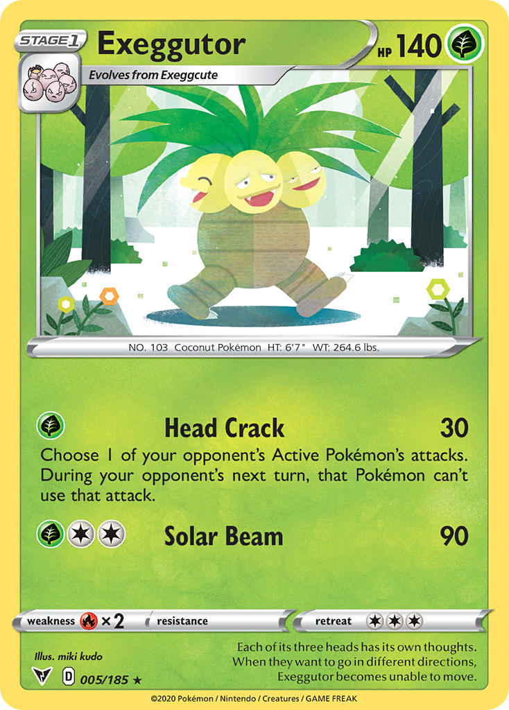 Exeggutor (005/185) [Sword & Shield: Vivid Voltage] | Galactic Gamez