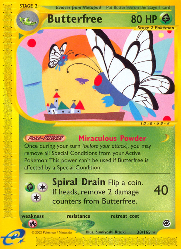 Butterfree (38/165) [Expedition: Base Set] | Galactic Gamez