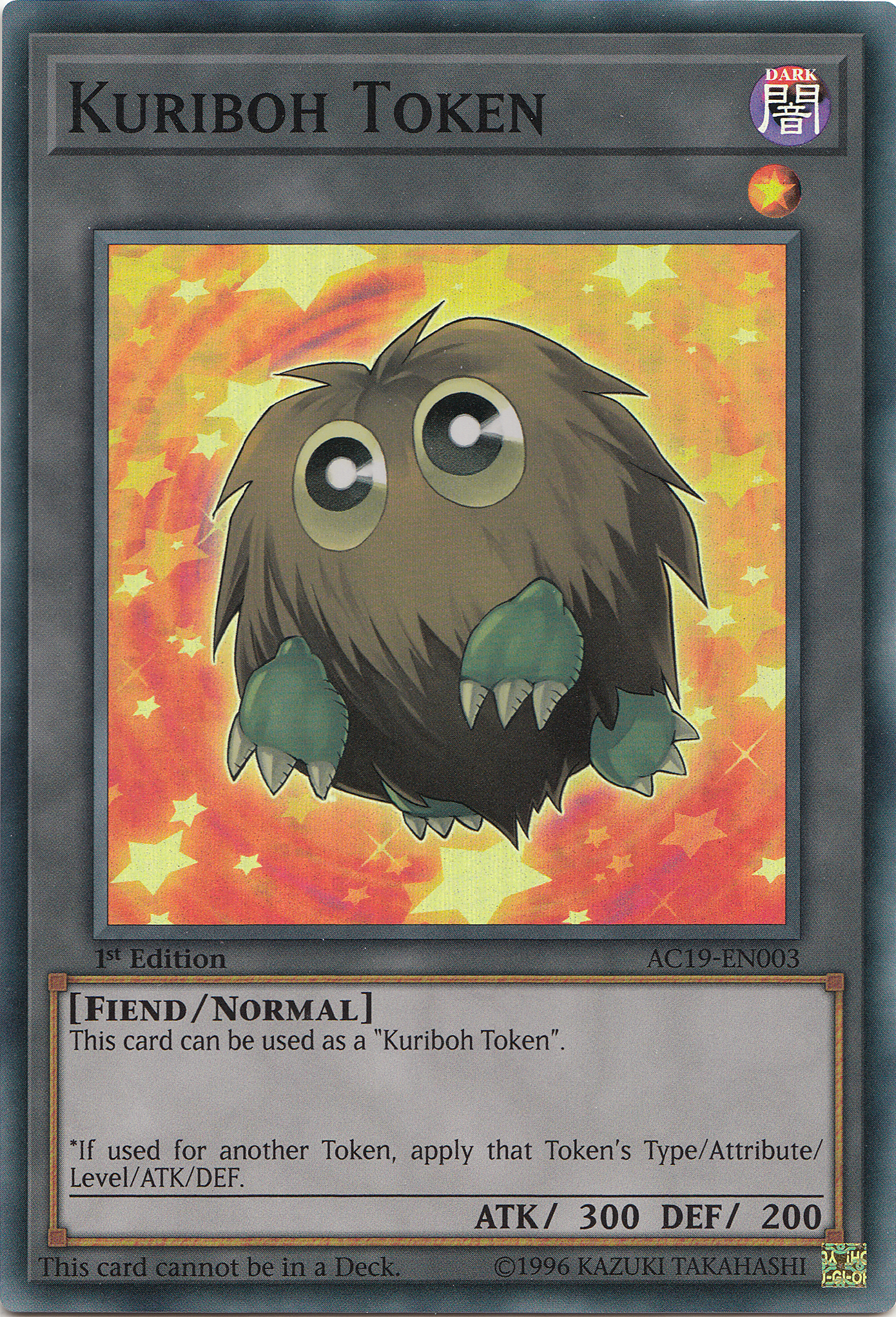 Kuriboh Token [AC19-EN003] Super Rare | Galactic Gamez