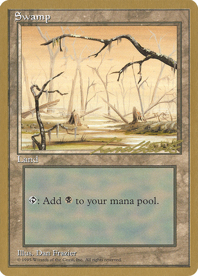 Swamp (ll370) (Leon Lindback) [Pro Tour Collector Set] | Galactic Gamez