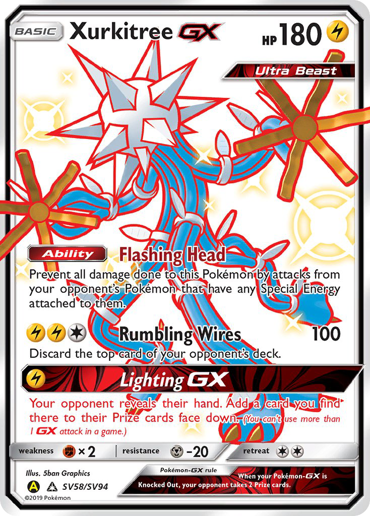 Xurkitree GX (SV58/SV94) [Sun & Moon: Hidden Fates - Shiny Vault] | Galactic Gamez