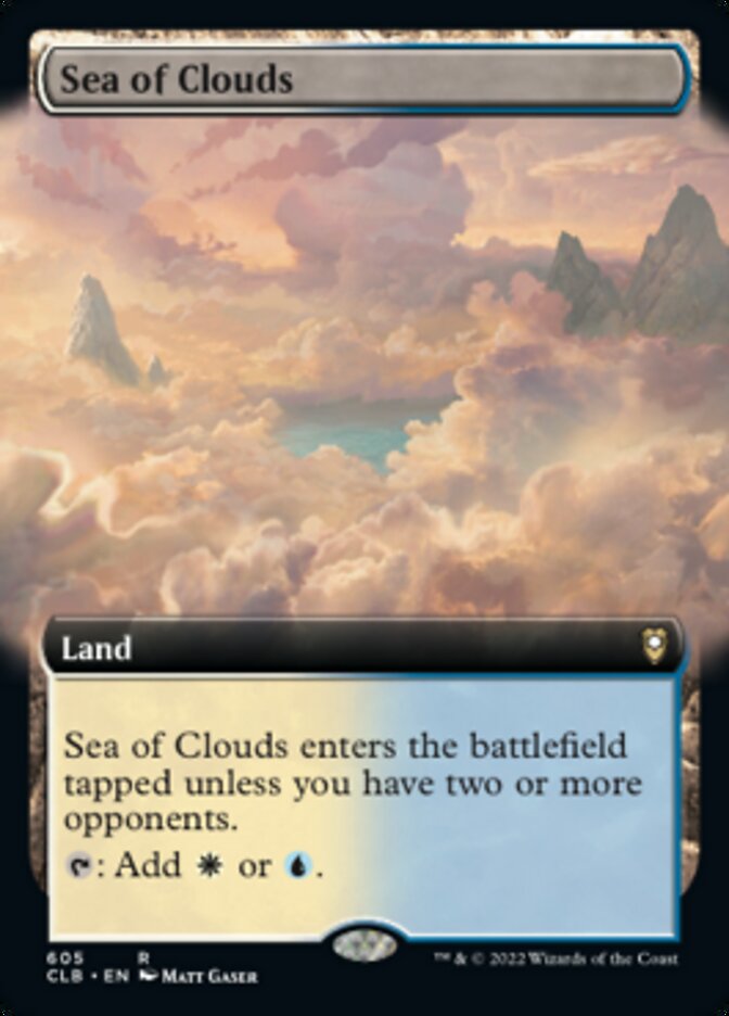 Sea of Clouds (Extended Art) [Commander Legends: Battle for Baldur's Gate] | Galactic Gamez