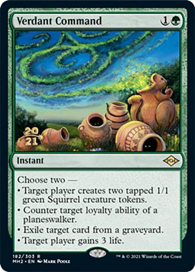 Verdant Command [Modern Horizons 2 Prerelease Promos] | Galactic Gamez