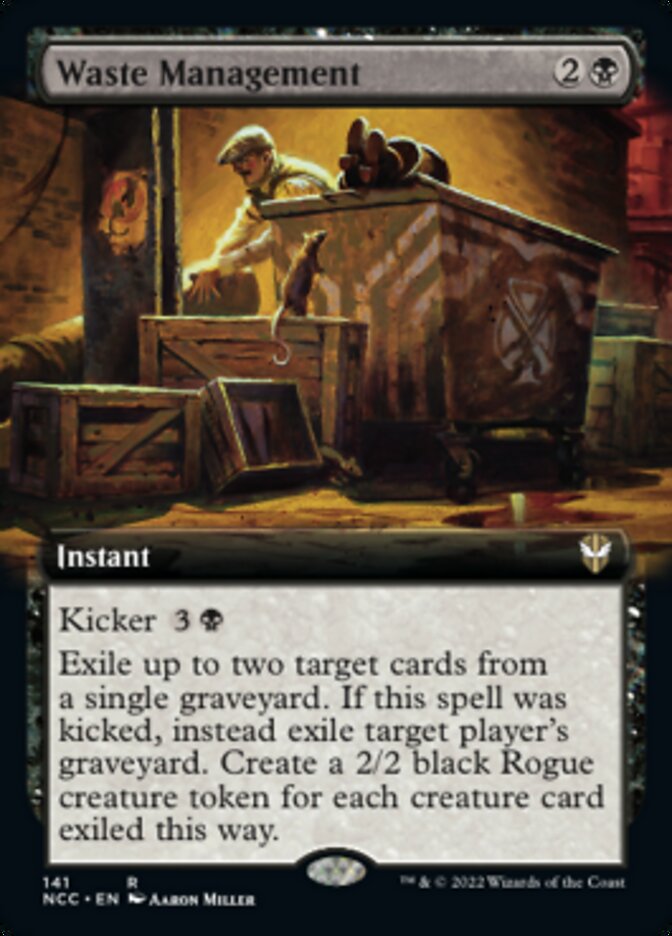 Waste Management (Extended Art) [Streets of New Capenna Commander] | Galactic Gamez