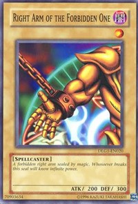 Right Arm of the Forbidden One [DLG1-EN020] Common | Galactic Gamez