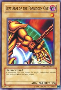 Left Arm of the Forbidden One [DLG1-EN021] Common | Galactic Gamez