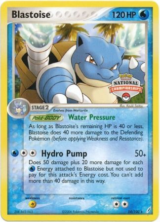 Blastoise (14/100) (National Championship Promo) [EX: Crystal Guardians] | Galactic Gamez