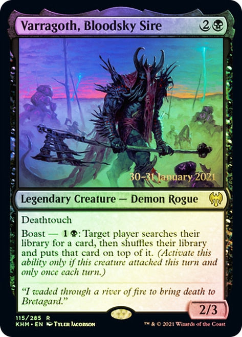 Varragoth, Bloodsky Sire  [Kaldheim Prerelease Promos] | Galactic Gamez