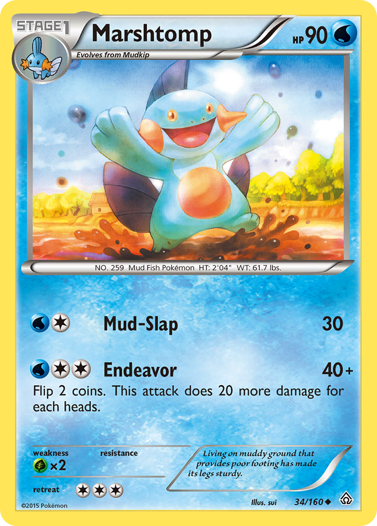 Marshtomp (34/160) [XY: Primal Clash] | Galactic Gamez