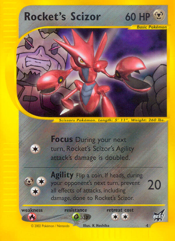 Rocket's Scizor (4) [Best of Promos] | Galactic Gamez